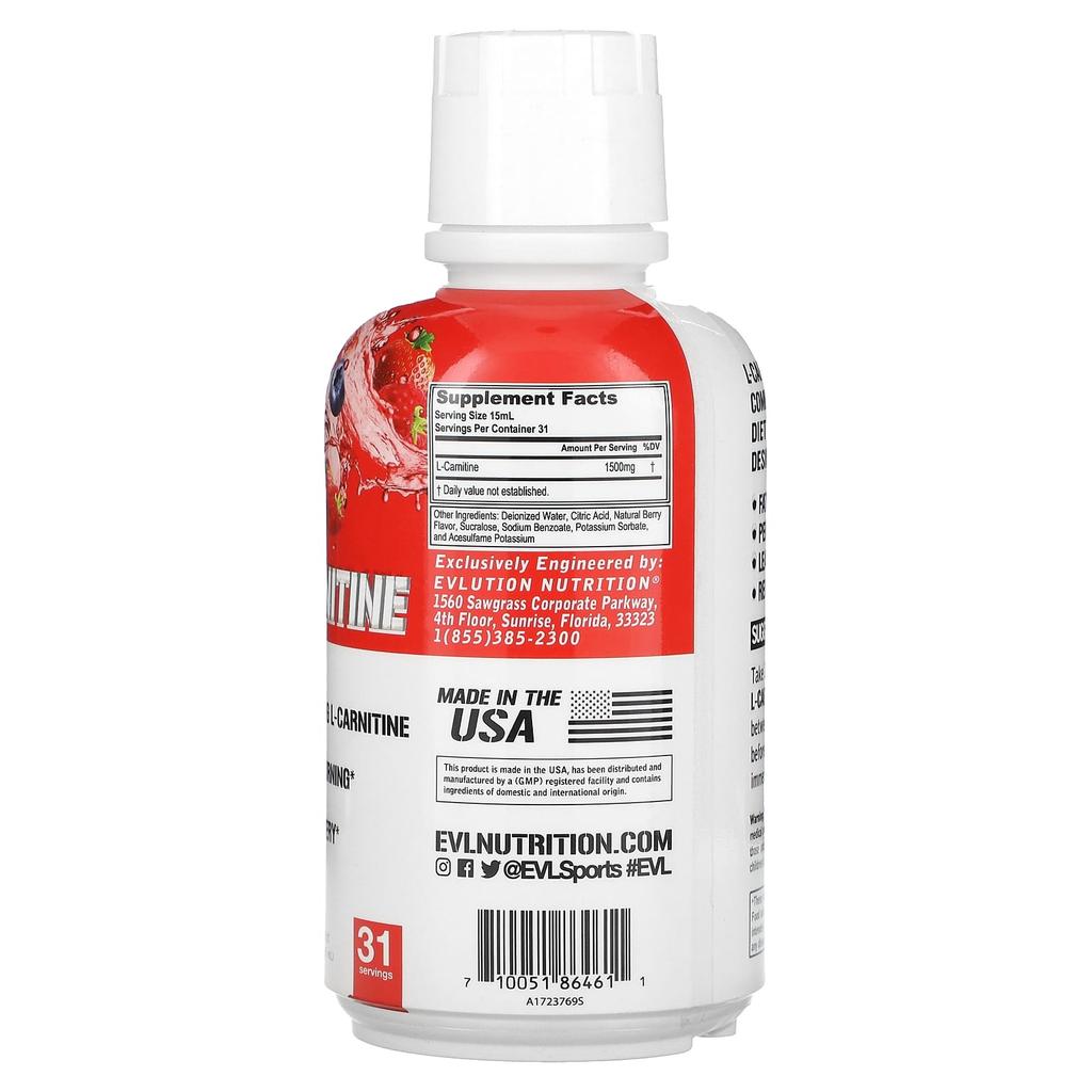L-Carnitine, Berry, 465Ml(16Fl Oz)