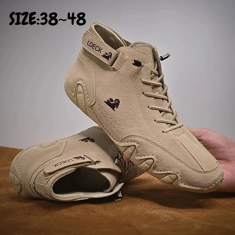 Размеры 38 ~ 48 осенние массивные МУЖСКИЕ высокие кроссовки для отдыха на открытом воздухе новые повседневные роскошные ботильоны модная спортивная обувь в римском стиле