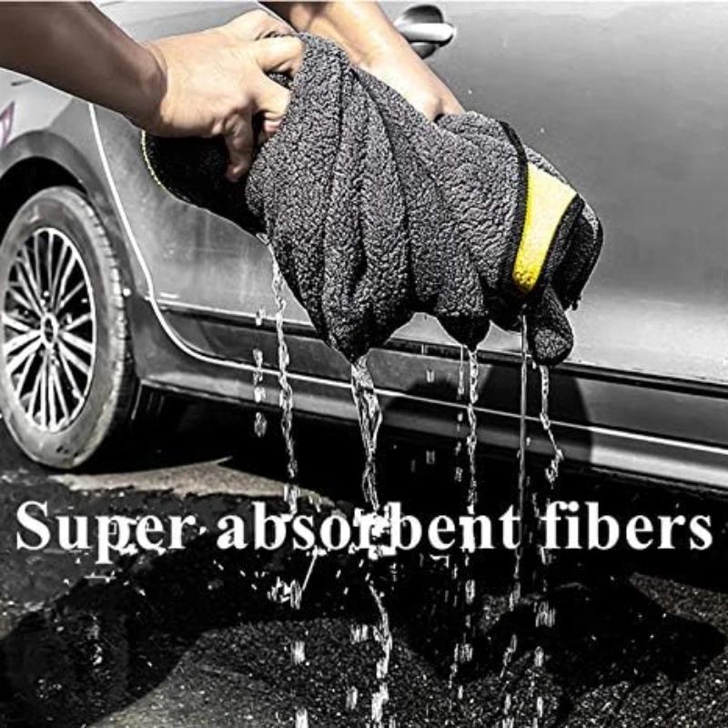 160x60cm Thick Plush Towel Microfiber Cloth Car Windows Mirror Wash Wiping Cleaning Rag Super Absorbent Pets Soft Drying Cloth
