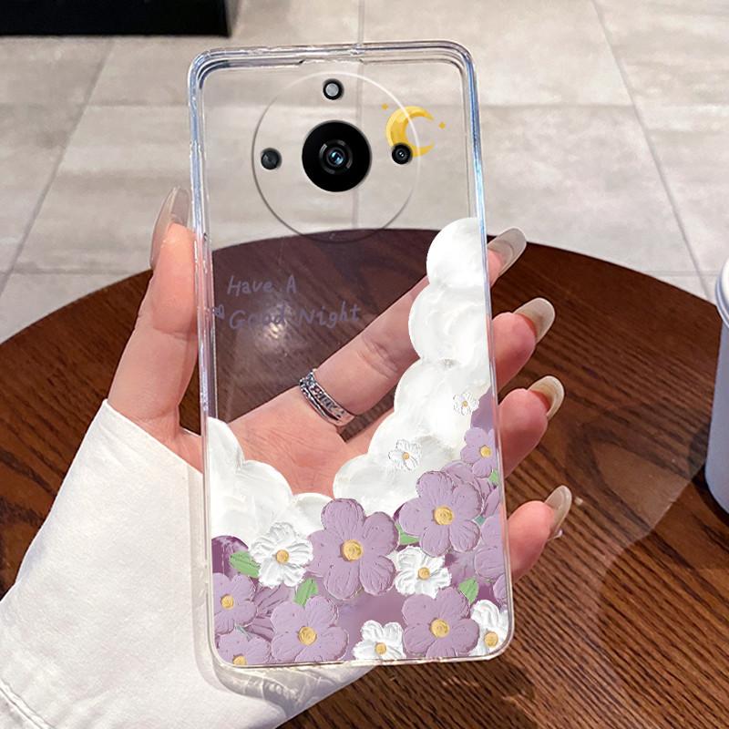 Phone Case For Realme 11 Pro+ Plus 5G RMX3740 RMX3741 / Realme 11 Pro RMX3771 Aesthetic Cute Cat Cover Transparent Soft TPU Case