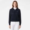 MunSingwear Women S Hooded Zip Up Linen Navy mr222lSj42