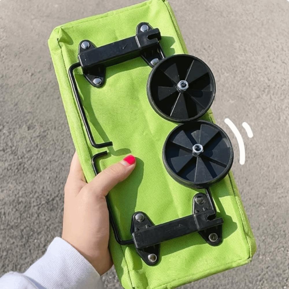 Waterproof Grocery Bag Oxford Cloth Shopping Trolley Foldable Shopping Bag with Wheel  Supermarket