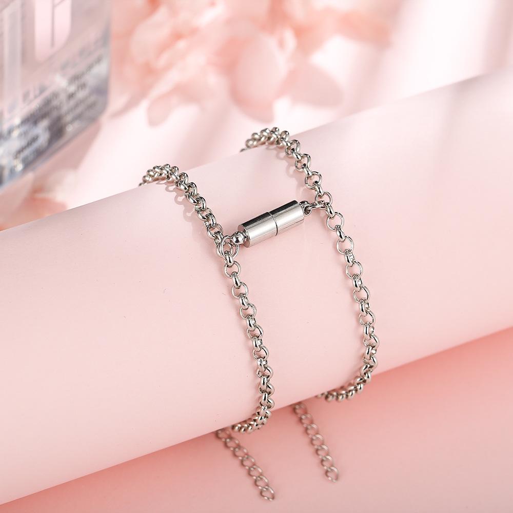 Браслет для пары с концентрическим замком, магнитный браслет «Любовь», подарок на День святого Валентина