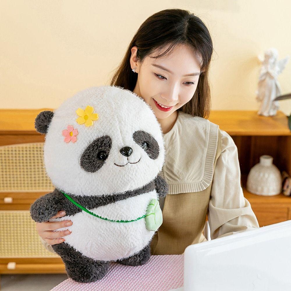ПП Хлопок Цзунцзы Панда Плюшевая Кукла Пушистый Цзунцзы Панда Мягкая Игрушка Дети Девочка