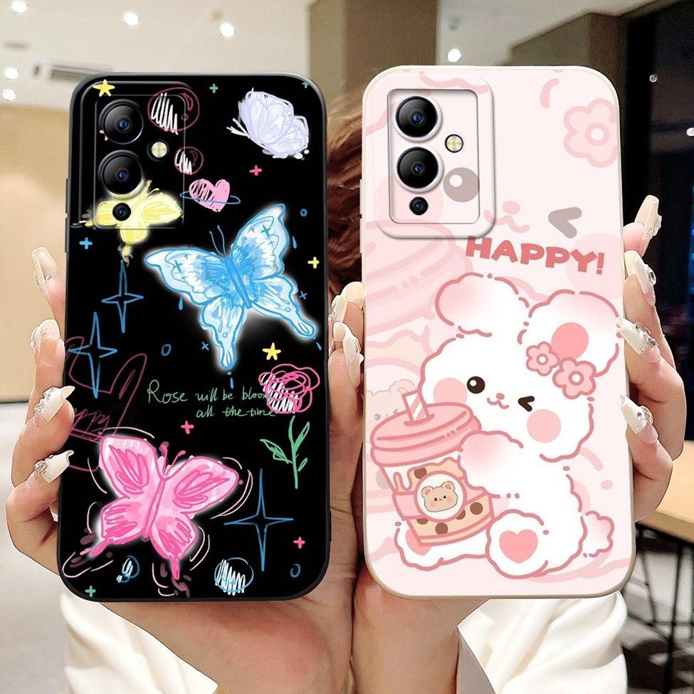 Case For Infinix Note 12i Cover Silicone Cute Kawaii Luxury Flowers Shockproof Bumper Funda For Infinix Note12i X6819 Phone Case