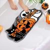 Halloween Bath Mat Ghost Pumpkin Cat Tufted Rug Non-Slip Floor Mat Spooky