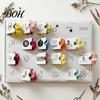 DIY Craft Supplies for Christmas Yarn Advent Calendar, 24 Days Countdown Calendar with Multi Handmade Holiday Decoration Kit Color Chenille Yarn, Gift
