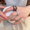 5 шт. Разноцветные Акриловые Смоляные Неправильные Кольца Для Женщин Девушек Путешествий Эстетичные Ювелирные Изделия Набор Колец На Костяшки Пальцев Кольца Аксессуары