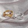 Bow Ring, Women's Simple Niche Design, Plain Ring Ring, Sweet, Small and Fresh Opening, Adjustable Index Finger Ring
