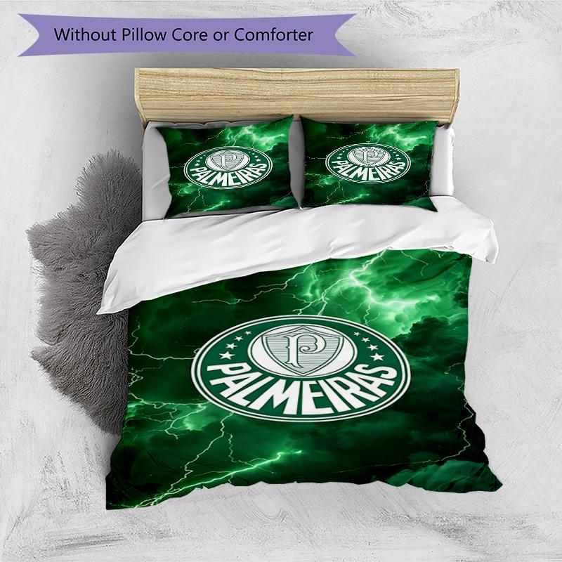 3pcs Football Team (30) Design Cover Set - HD Printed Bedding with 1 Cover and 2 Pillowcases - Perfect for Home and Dorm Decor