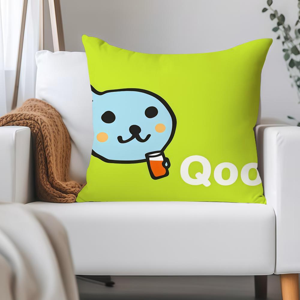 Мультяшная Милая Наволочка Q-Qoo-O Применимое Пространство Для Гостевых Комнат Интерьеры Автомобилей Офис Дом Украшение
