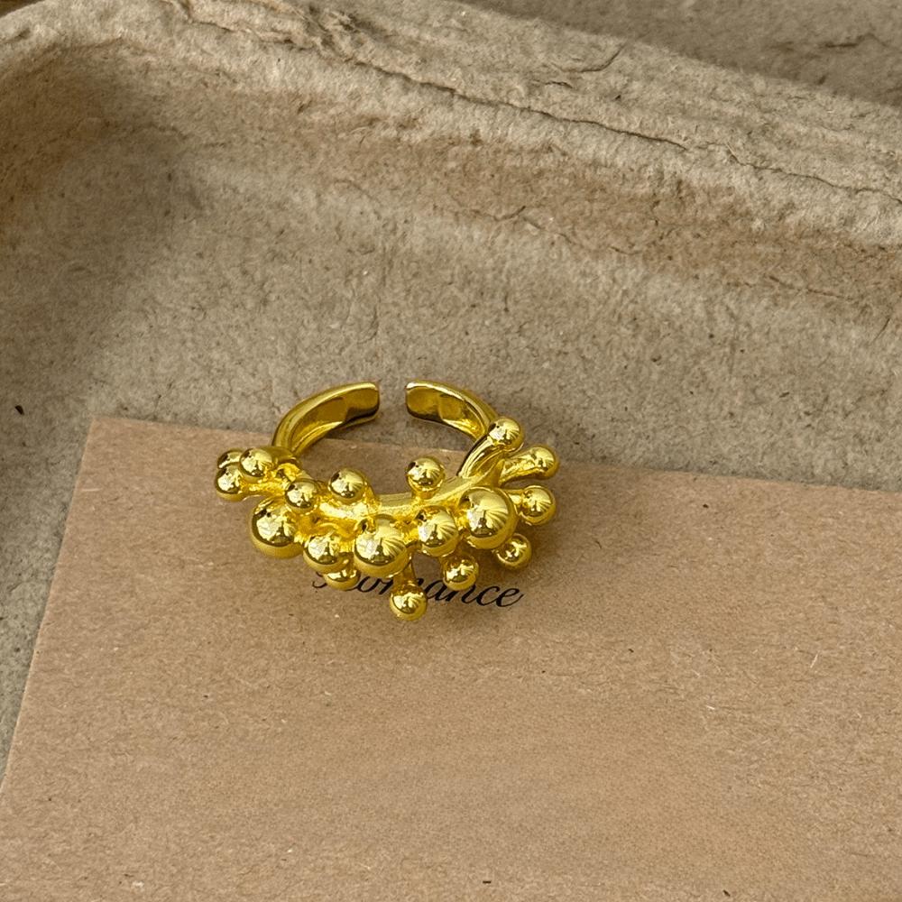 Sparkling Minimalist Sterling Silver Rings Simple Design Couple Rings Daily Flower Ring  Unisex