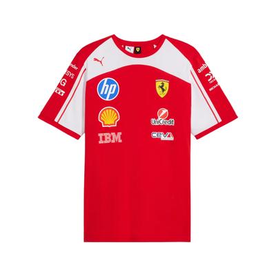 Puma Scuderia Ferrari Hp Серия Реплик Круглый вырез Короткий рукав Футболка Унисекс Топы 713831-01