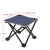 1Pc Camping Outdoor Folding Stool, Train Portable Stool, Outdoor Leisure Sketching Travel Portable Mazar
