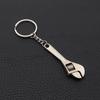 1Pc Creative Tool Wrench Keychain Stainless Steel Car Key Ring High-grade Simulation Spanner Key Chain Keyring Keyfob Tools Novelty