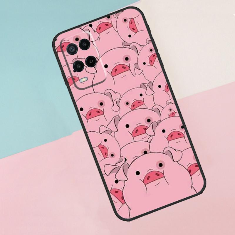 Мультяшная свинка Для Oppo A40 A60 A80 A18 A38 A58 A78 A98 A79 A16 A76 A96 A15 A74 A94 A54 A77 A17 Чехол для телефона