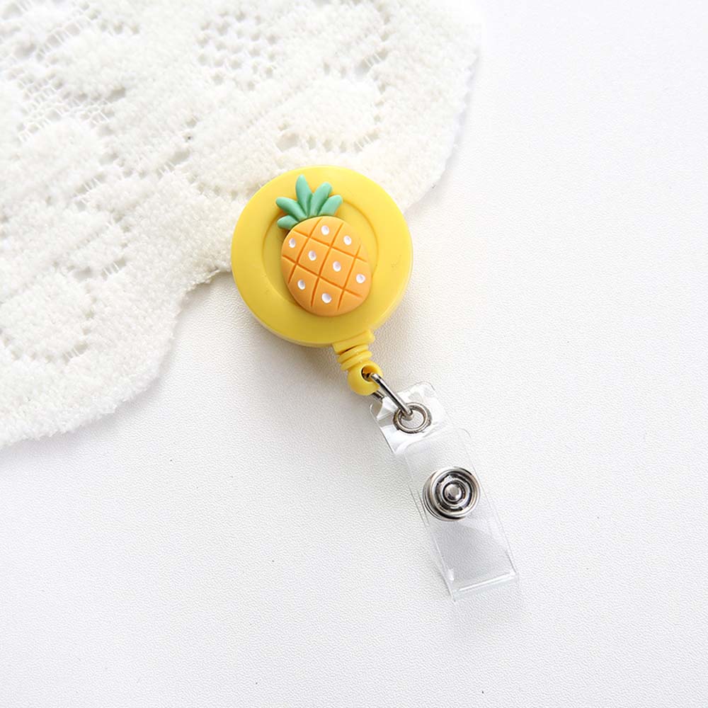 Supplies Cartoon ID Badge Holder Clip ID Name Holder Credit Card Holder Clip Retractable Badge Reel