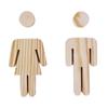 2pcs/se Self-adhesive Bathroom Door Signs Antique Men's And Women's Toilet Sign  Hot Spring