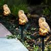 Owl Solar Light Garden Automatic Charging Weather Resistant Simple Installation LED Solar Lamp Owl Statue Lawn Patio Decor