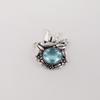 Натуральный голубой топаз, серебряный кулон в стиле бохо 0,5", ювелирное изделие из стерлингового серебра 925 пробы для подарка на День святого Валентина/годовщину CP-43-3