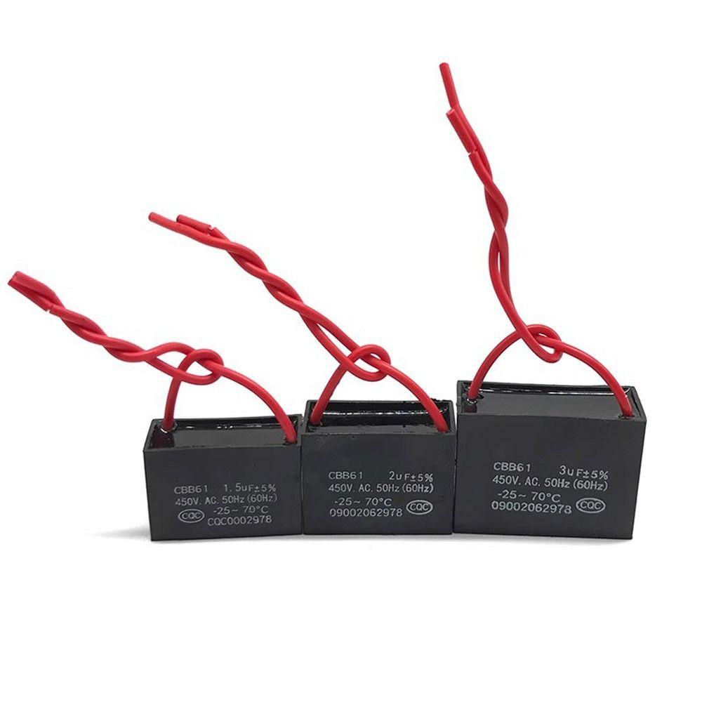 1/1.2/1.5/2/2.5/3/3.5/4/5/6UF Пусковой конденсатор CBB61 Конденсатор вентилятора Прочный конденсатор