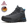 Warm Wool Hiking Shoes for Men Platform Trekking Boots Winter Rubber Work Safety Mens Ankle Boots Black Outdoor Tactical Sneakers Man