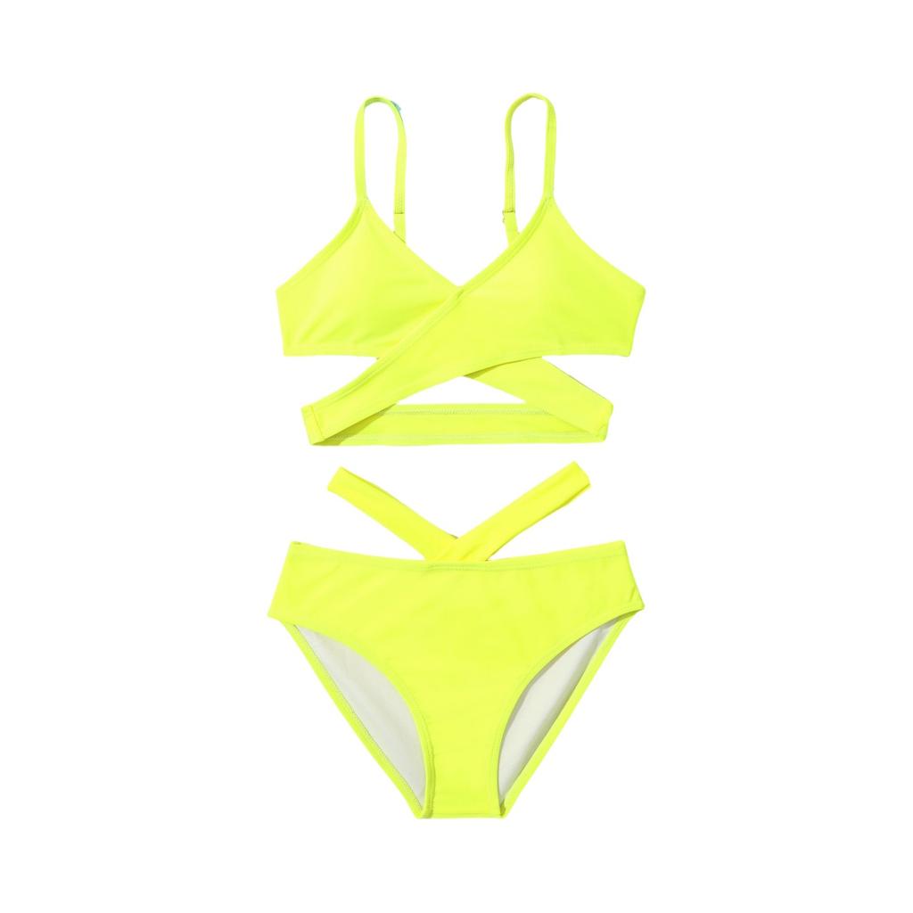 Комплект купальника бикини для девочек - Подростковый раздельный купальник для детей старшего возраста