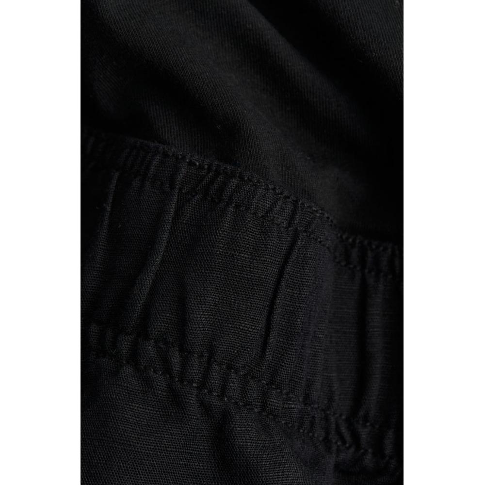 H M MAMA Linen Blend Shorts Black