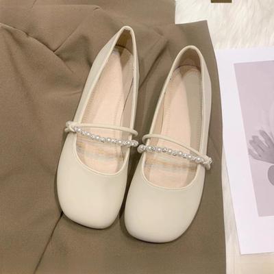 Мода Горячие Продажи Обувь Женская 2025 Мягкая Универсальная Жемчужная Отделка Женская Обувь Модис Новая Отделка Бисером Летняя Удобная Плоская Корейская