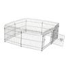 Puppy Playpen 8-Piece Puppy Enclosure with 8 Grid Panels Door Protective Tarp Free-Range Enclosure 61cm High Puppy Fence Playpen for Pets Dog Cat