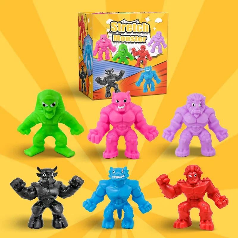 1pc New Decompression Fitget Anti Stress Sensory Monster Toy Stretch Monster Stretch Pinch Squeeze Toys Gift for Kids Boys Toys
