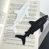 1PCS Acrylic Shark-Shaped Bookmarks Super Cute Creative Paperclip Page s for Reading Stationery School Supplies A3350