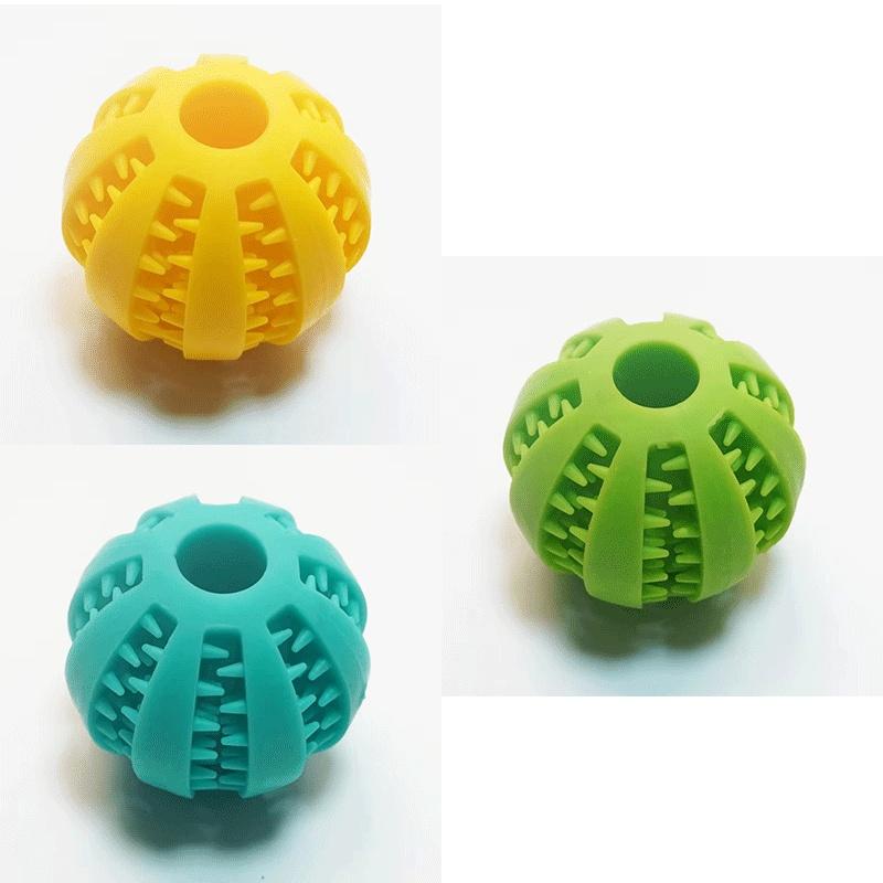 1/3Pcs Silicone Pet Dog Toy Ball Interactive Bite-resistant Chew Toy for Small Dogs Tooth Elasticity Ball Pet Products