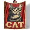 Black Cat Blanket Cat Lover Gifts for Adults  KidsUltra Soft Plush Throw Blanket for Bed Camping Cute Cat Dog Animal Blanket