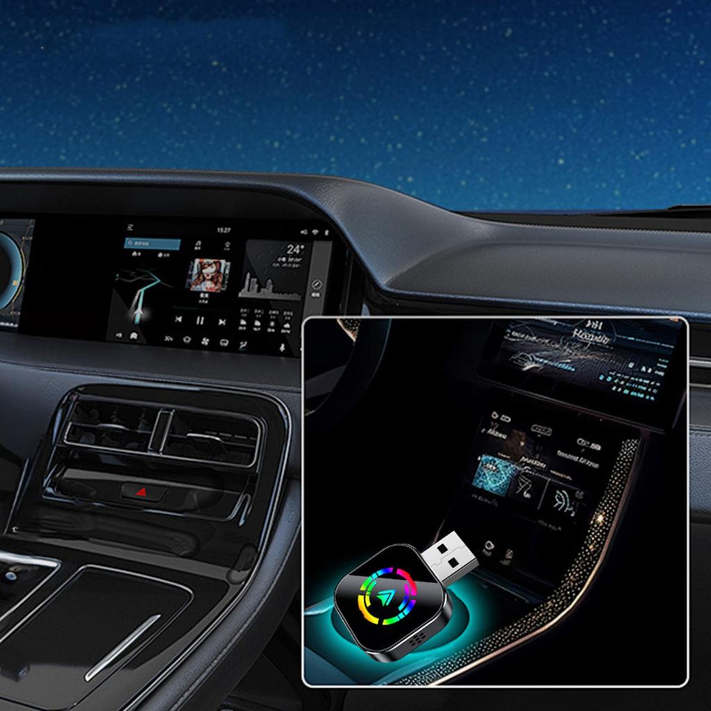 2-in-1 Wireless Android Auto Adapter, Plug Play Converts Wired To Wireless, Fast Auto-Connect, No Delay