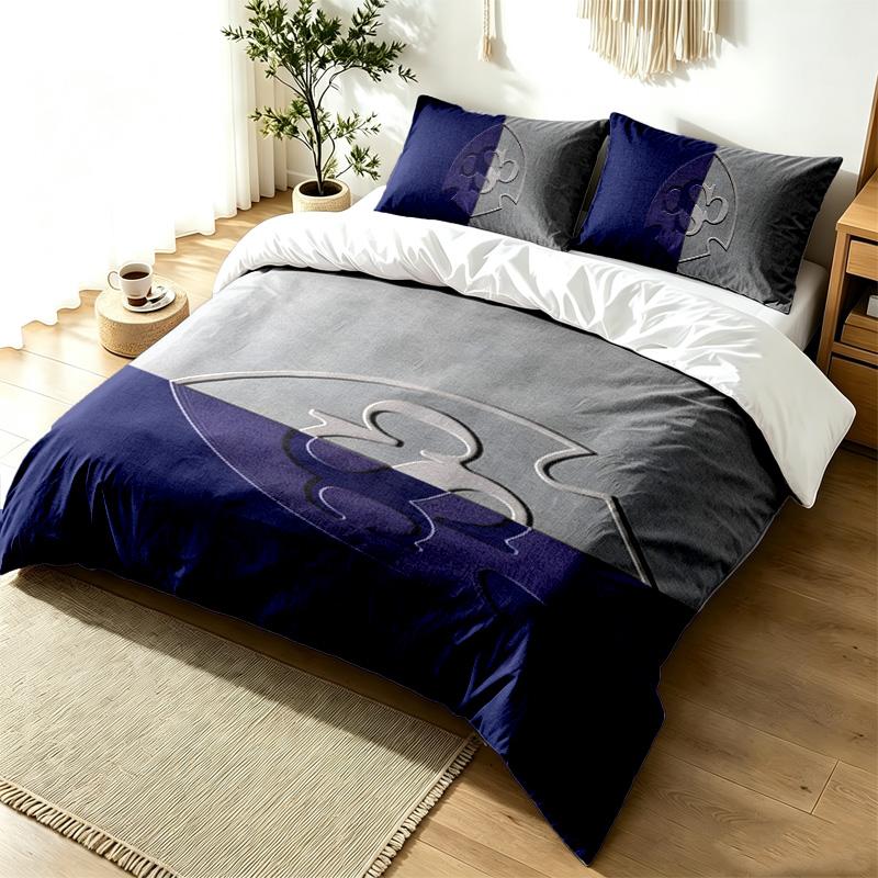Cartagines Deportiva SA 3pc Duvet Cover Set Simple Modern Bedding Set Wrinkle Resistant Soft Fabric All Season Use a perfect gift