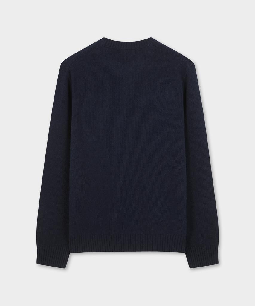 BROOKS BROTHERS [Heritage] Artwork Sweater (Navy) (Bbwrmhf407)