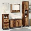 Bathroom Furniture Set with Shelf 3 pcs Reclaimed Wood Effect Wood Based Material