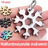 Multifunctional Snowflake Wrench Tool Steel Octagonal Hexagon Portable 18 In One Mini Universal Wrench
