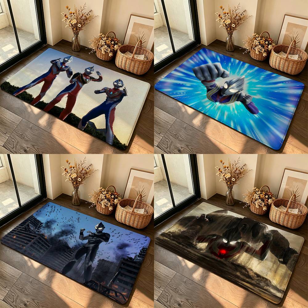 Cool-U-ultraman-S Childhood Memories Carpet Bathroom Anti-slip Door Mat Home Decoration Mat Entrance Door Mat Scratch-resistant