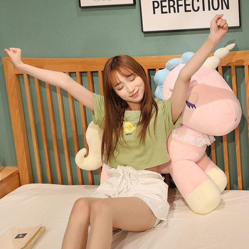 Giant Size Dream Unicorn Plush Toys Stuffed Soft Animal Unicorn Pillow Lovely Bed Sofa Cushion Valentine S Xmas Gifts