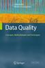 The Data Quality : Concepts, Methodologies and Techniques Book