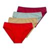 4 шт., женское хлопковое нижнее белье, трусы, нижнее белье со средней талией, сексуальные трусики для девочек, однотонные трусы