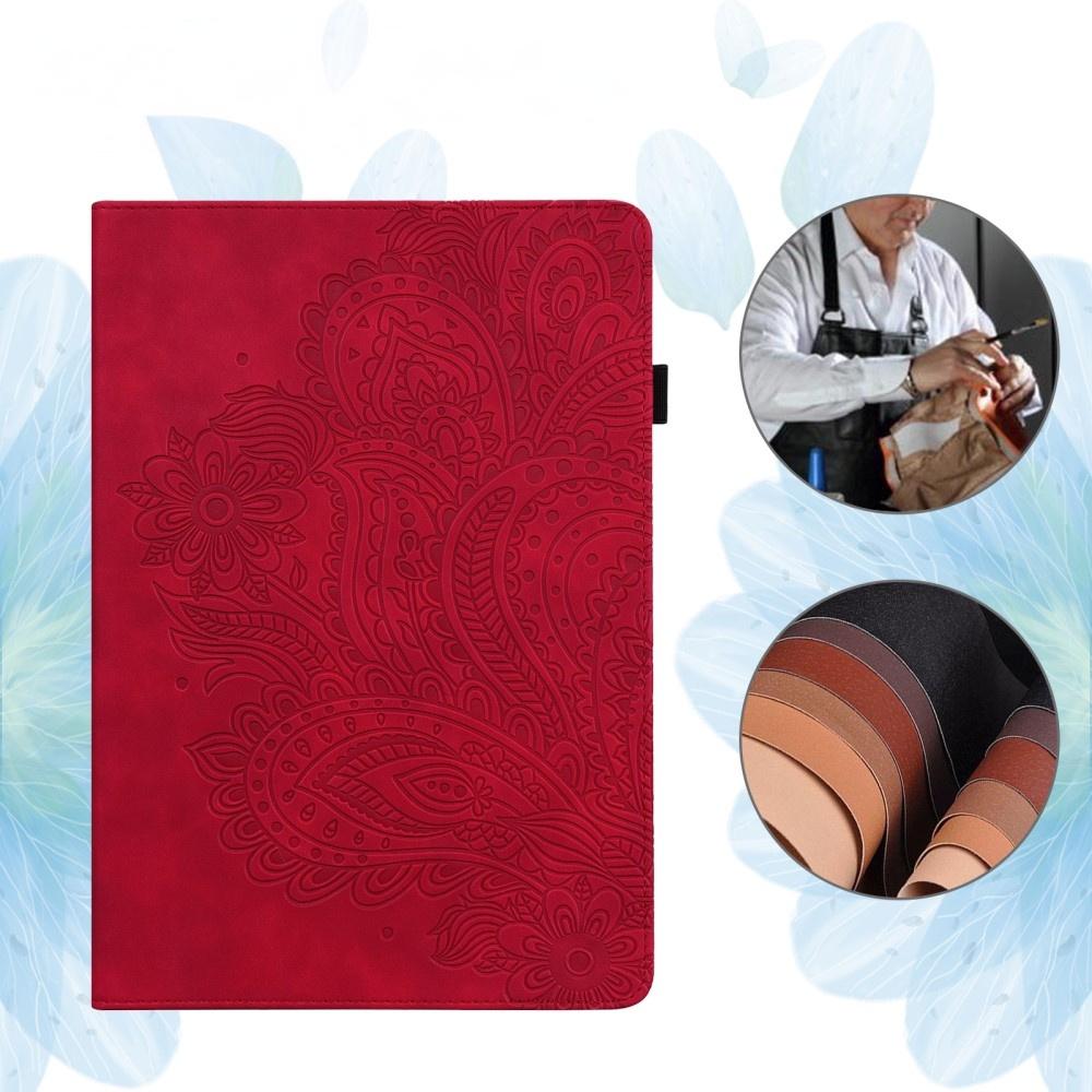 Case for Xiaomi Redmi Pad SE 11", Flowers, red