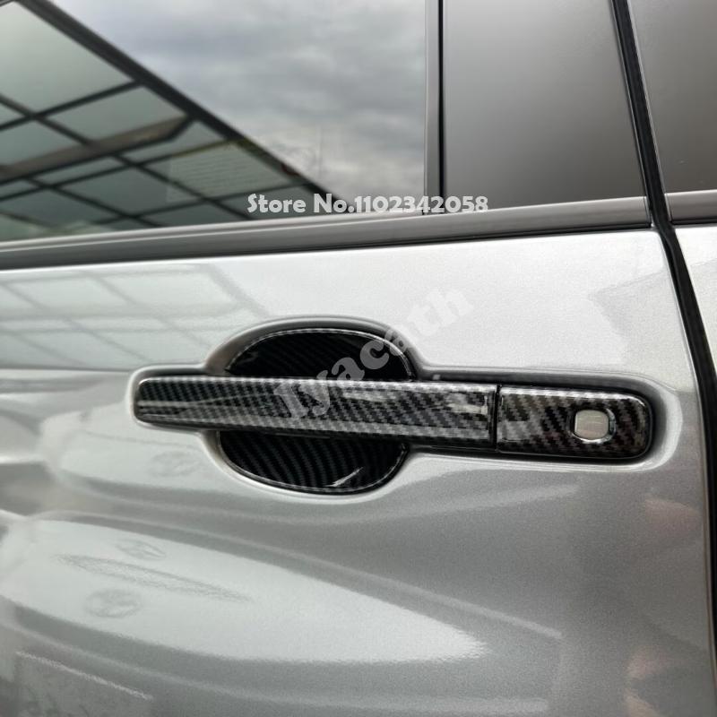 For Nissan ROOX ABS carbonfiber black Car Outside Door Handle Shell Door Handle Door Bowl Cover Exterior accessories