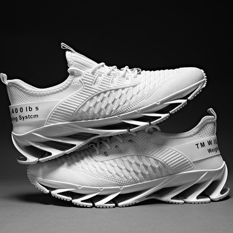 Fashion Men's Sports Shoes Mesh Breathable Shoes Blade Bottom Wear-resistant Large Size Men's Shoes