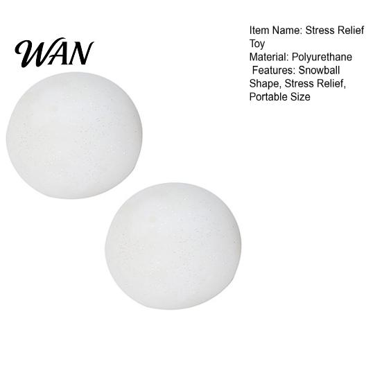 Anxiety Relief Toy 1/2Pcs Snowball Stress Decompression Ball Squeeze Soft Stretchy Sensory Pinch Fidget Party Favors