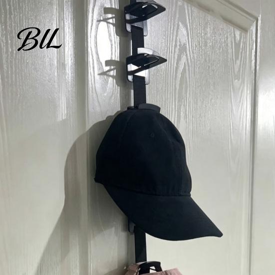 Dorm Room Hat Organizer Over-the-Door for Baseball Caps, Button & Strap 2-Way Hanging, Closet Display Hanger, Fits Adjustable Fitted Prevents