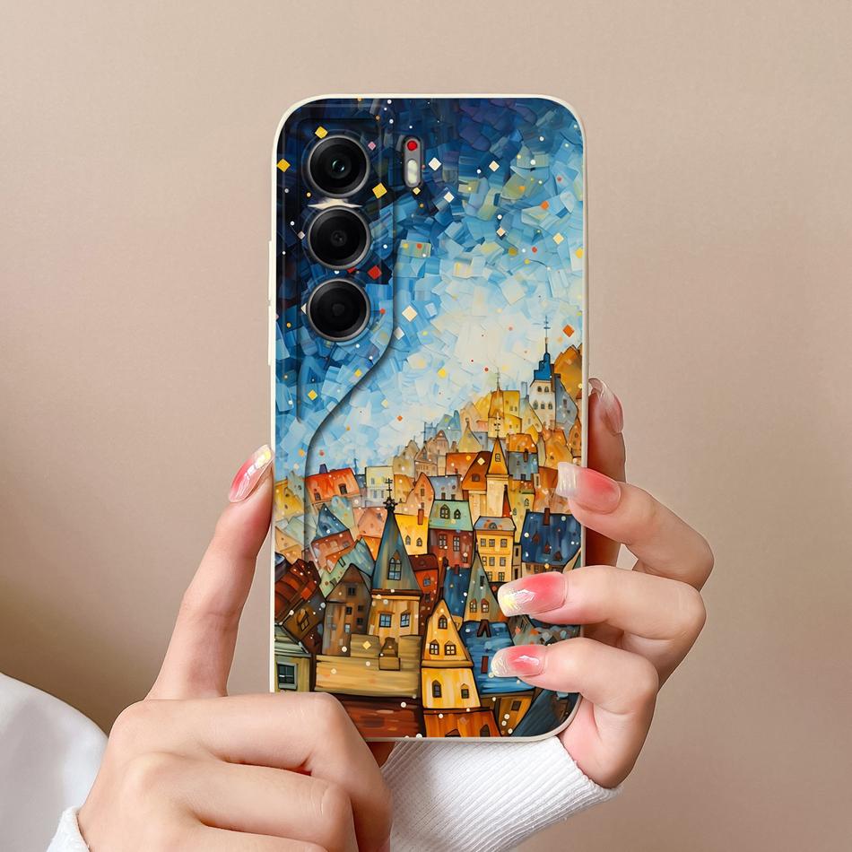 Чехол для телефона Tecno Camon 40 Pro Милые животные Мягкая задняя крышка Жидкий силиконовый корпус для телефона Camon40 Pro 4G 5G Защита от падения Funda