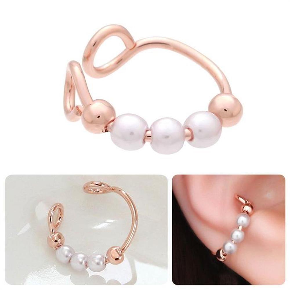 [Onm] Onm 14Kgp Pearl Point Rose Gold Ring Bracelet Ear Cuff (S9594019)